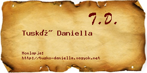 Tuskó Daniella névjegykártya